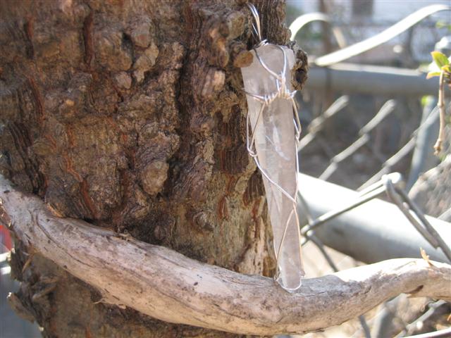 Lemurian Crystal Pendant 380